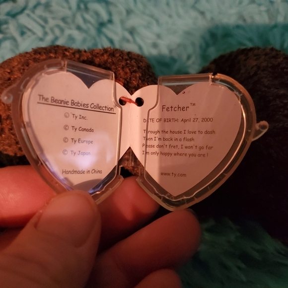 𝅺ty Beanie Baby "Fetcher" the Dog Plush - Picture 3 of 4